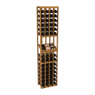 Elementcollection 4 Column Side Display Wood Wine Rack Oak Stained