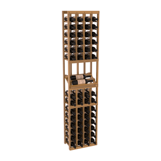 Elementcollection 4 Column Side Display Wood Wine Rack Oak Stained