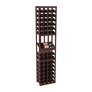 Elementcollection 4 Column Side Display Wood Wine Rack Walnut Stained