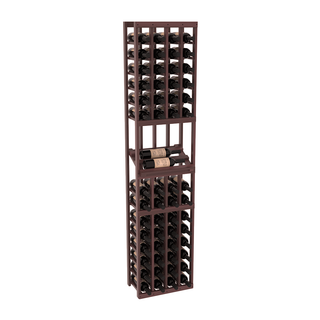 Elementcollection 4 Column Side Display Wood Wine Rack Walnut Stained