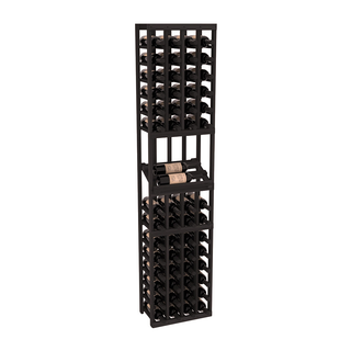 Elementcollection 4 Column Side Display Wood Wine Rack Black Stained