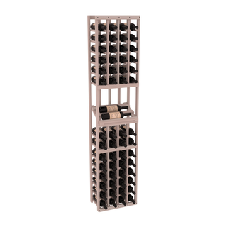Elementcollection 4 Column Side Display Wood Wine Rack Greywash Stained
