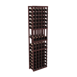 Elementcollection 5 Column Display Wood Wine Rack Walnut Stained