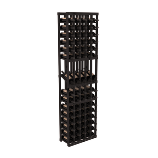 Elementcollection 5 Column Display Wood Wine Rack Black Stained