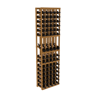 Elementcollection 5 Column Display Wood Wine Rack Oak Stained