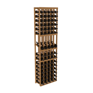 Elementcollection 5 Column Display Wood Wine Rack Oak Stained