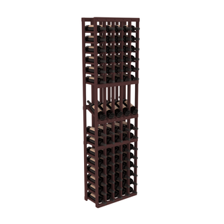 Elementcollection 5 Column Display Wood Wine Rack Walnut Stained