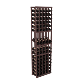 Elementcollection 5 Column Display Wood Wine Rack Walnut Stained