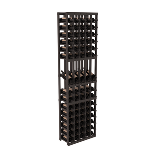Elementcollection 5 Column Display Wood Wine Rack Black Stained