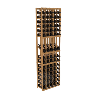 Elementcollection 5 Column Display Wood Wine Rack Oak Stained