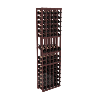 Elementcollection 5 Column Display Wood Wine Rack Walnut Stained