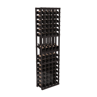 Elementcollection 5 Column Display Wood Wine Rack Black Stained
