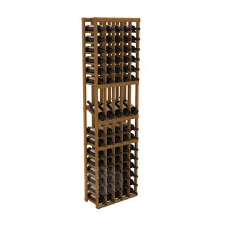 Elementcollection 5 Column Display Wood Wine Rack Oak Stained