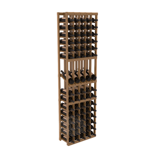 Elementcollection 5 Column Display Wood Wine Rack Oak Stained