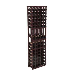 Elementcollection 5 Column Display Wood Wine Rack Walnut Stained