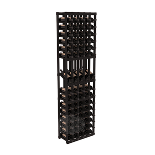Elementcollection 5 Column Display Wood Wine Rack Black Stained