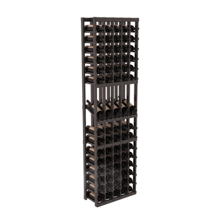 Elementcollection 5 Column Display Wood Wine Rack Black Stained