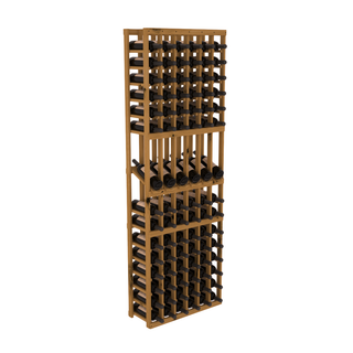 Elementcollection 6 Column Display Wood Wine Rack Oak Stained