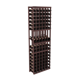 Elementcollection 6 Column Display Wood Wine Rack Walnut Stained