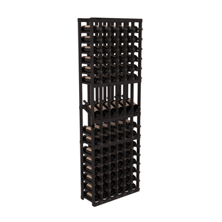 Elementcollection 6 Column Display Wood Wine Rack Black Stained