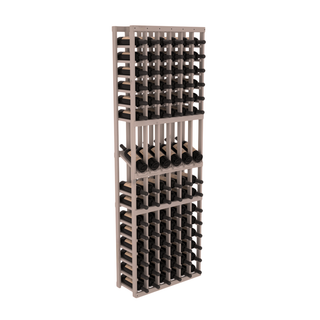 Elementcollection 6 Column Display Wood Wine Rack Greywash Stained