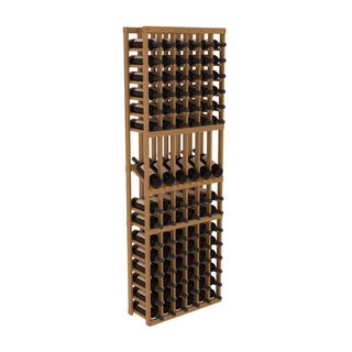Elementcollection 6 Column Display Wood Wine Rack Oak Stained