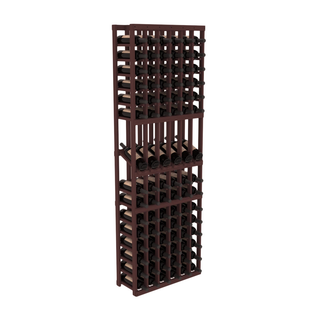 Elementcollection 6 Column Display Wood Wine Rack Walnut Stained