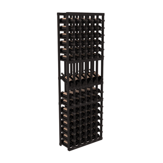 Elementcollection 6 Column Display Wood Wine Rack Black Stained