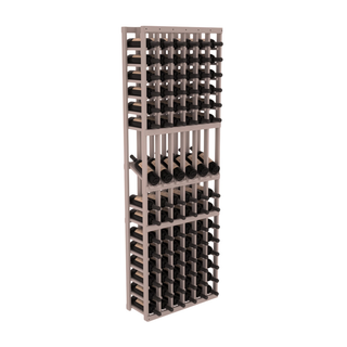 Elementcollection 6 Column Display Wood Wine Rack Greywash Stained