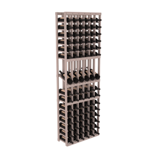 Elementcollection 6 Column Display Wood Wine Rack Greywash Stained