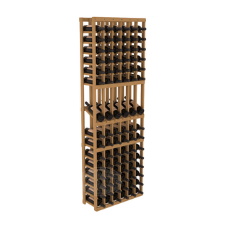 Elementcollection 6 Column Display Wood Wine Rack Oak Stained