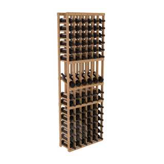 Elementcollection 6 Column Display Wood Wine Rack Oak Stained