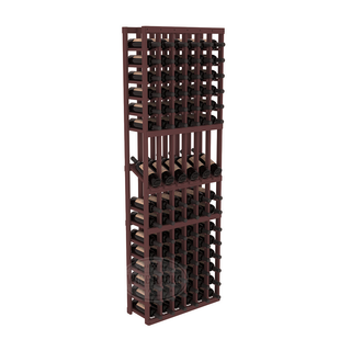 Elementcollection 6 Column Display Wood Wine Rack Walnut Stained