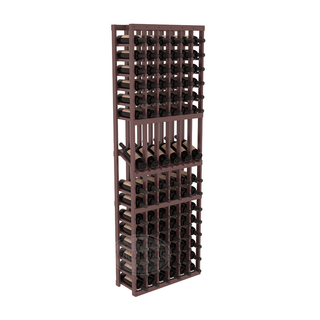 Elementcollection 6 Column Display Wood Wine Rack Walnut Stained