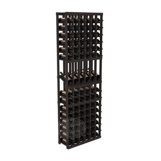 Elementcollection 6 Column Display Wood Wine Rack Black Stained