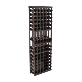 Elementcollection 6 Column Display Wood Wine Rack Black Stained
