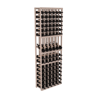 Elementcollection 6 Column Display Wood Wine Rack Greywash Stained