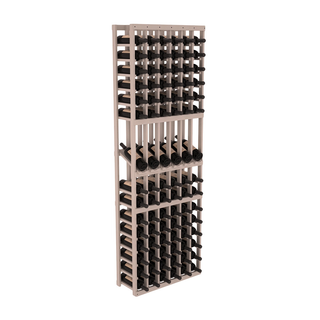 Elementcollection 6 Column Display Wood Wine Rack Greywash Stained