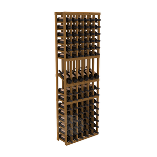 Elementcollection 6 Column Display Wood Wine Rack Oak Stained