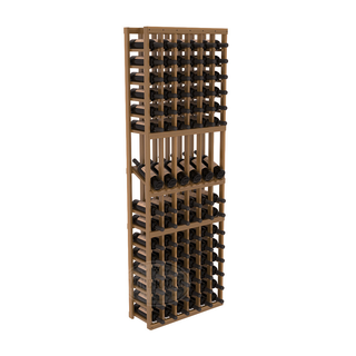 Elementcollection 6 Column Display Wood Wine Rack Oak Stained