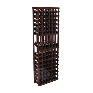 Elementcollection 6 Column Display Wood Wine Rack Walnut Stained