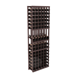Elementcollection 6 Column Display Wood Wine Rack Walnut Stained