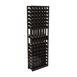 Elementcollection 6 Column Display Wood Wine Rack Black Stained