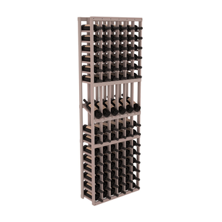 Elementcollection 6 Column Display Wood Wine Rack Greywash Stained