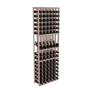 Elementcollection 6 Column Display Wood Wine Rack Greywash Stained