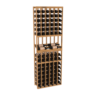 Elementcollection 6 Column Side Display Wood Wine Rack Oak Stained