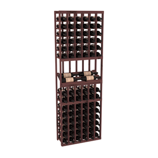 Elementcollection 6 Column Side Display Wood Wine Rack Walnut Stained