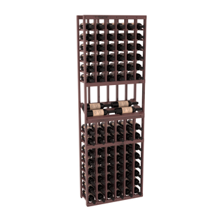 Elementcollection 6 Column Side Display Wood Wine Rack Walnut Stained