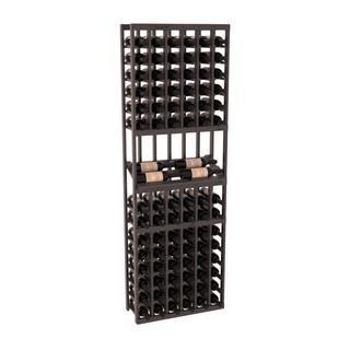 Elementcollection 6 Column Side Display Wood Wine Rack Black Stained