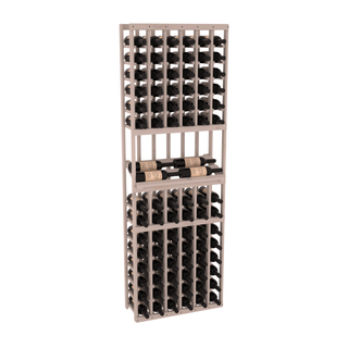 Elementcollection 6 Column Side Display Wood Wine Rack Greywash Stained